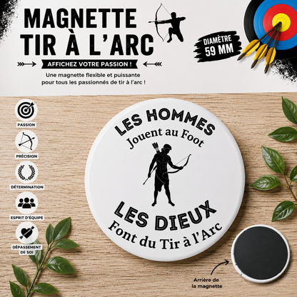 Glossy Rigid Fridge Magnet 59mm - Archery Theme