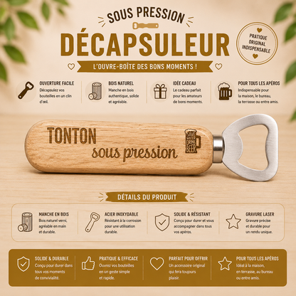 Pressure bottle openers