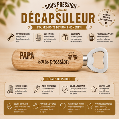 Pressure bottle openers