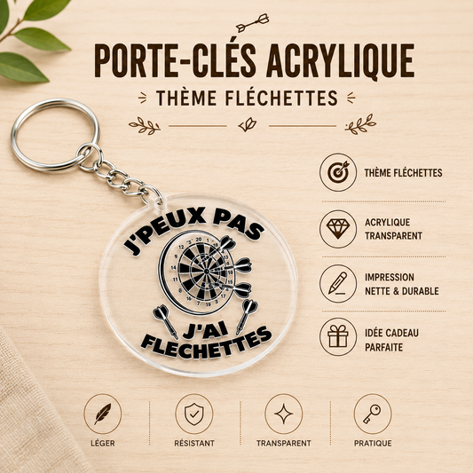 Darts Keychain – I can't, I have darts
