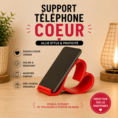 ❤️ SUPPORT TÉLÉPHONE CŒUR – Impression 3D