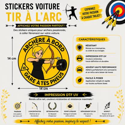 Car Decals – Archery Collection 🎯