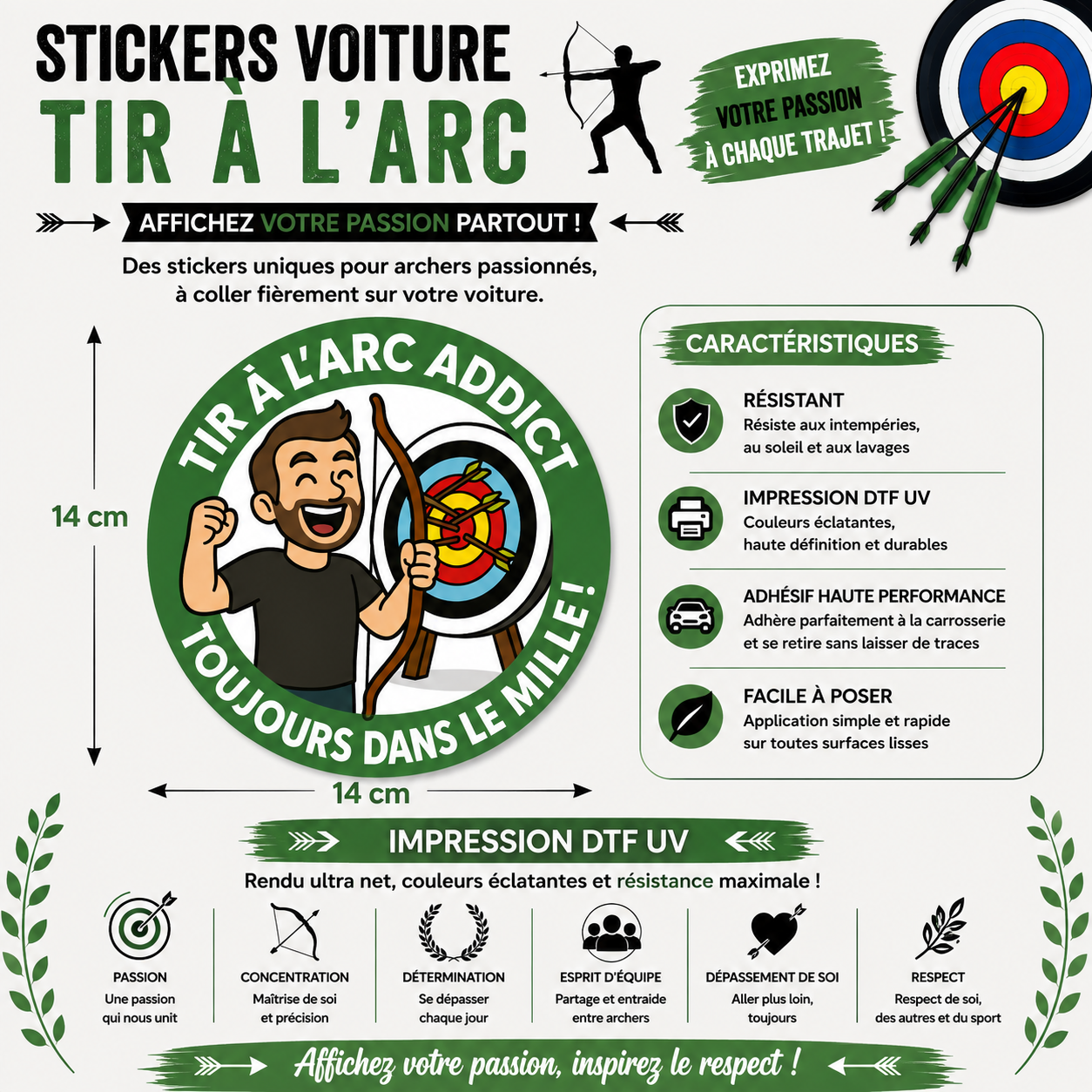 Car Decals – Archery Collection 🎯
