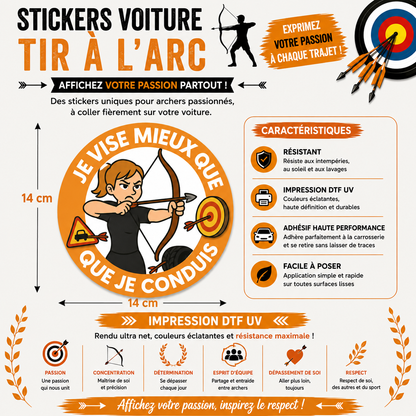 Car Decals – Archery Collection 🎯
