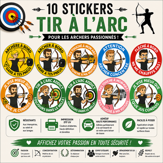 Car Decals – Archery Collection 🎯