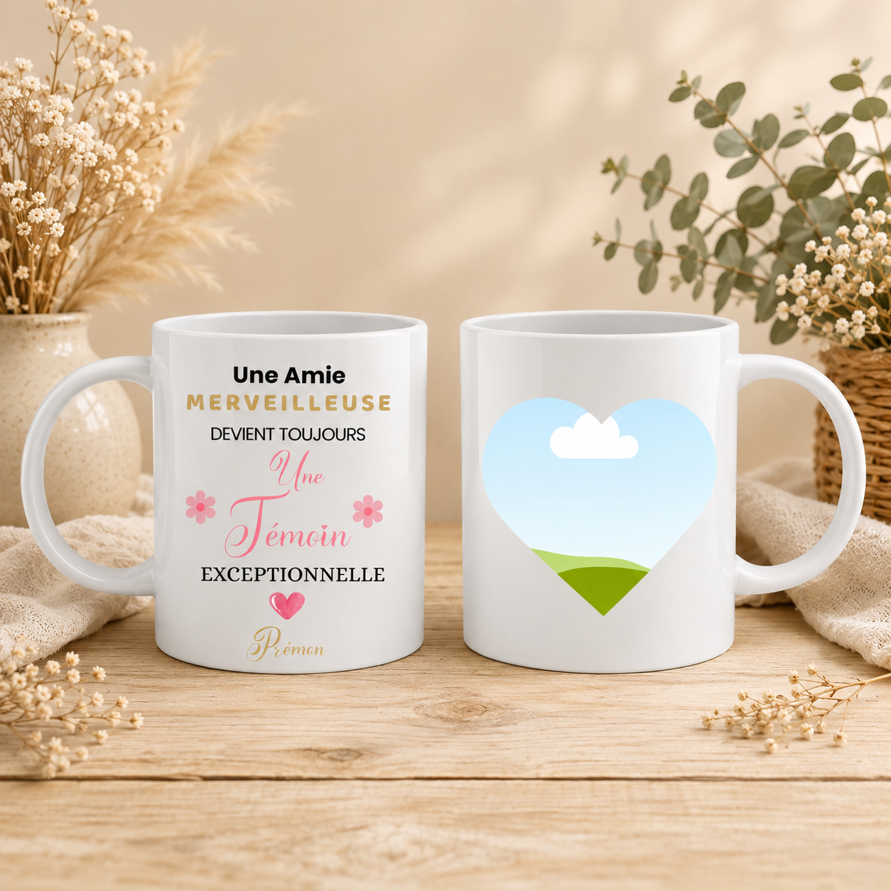 ☕ Personalized Mug – Exceptional Bridesmaid 💍