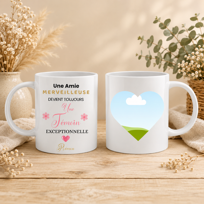 ☕ Personalized Mug – Exceptional Bridesmaid 💍