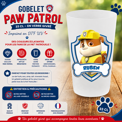 🐶 Gobelets Enfants "Pat’ Patrouille" - Les Héros de la Team Paw Patrol