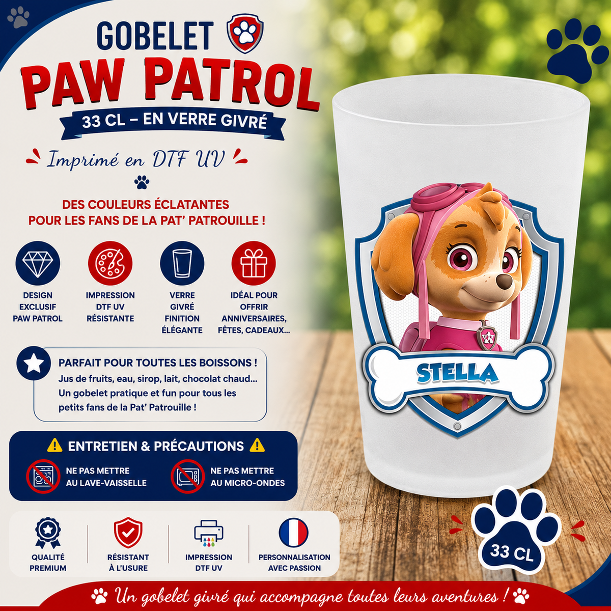 🐶 Gobelets Enfants "Pat’ Patrouille" - Les Héros de la Team Paw Patrol