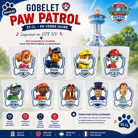 🐶 Gobelets Enfants "Pat’ Patrouille" - Les Héros de la Team Paw Patrol