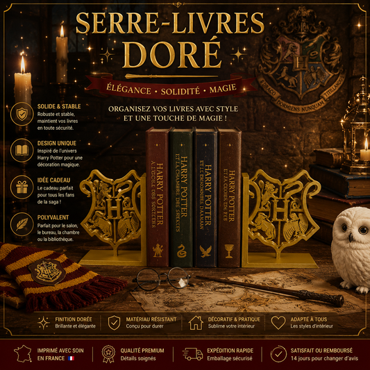 🪄 Serre-livres Blason Harry Potter