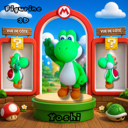 3D-Printed Decorative Figurine – YOSHI Style