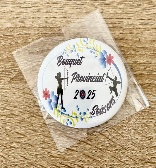 Magnet Rigide 59mm Plastifié Brillant - Bouquet Provincial 2025