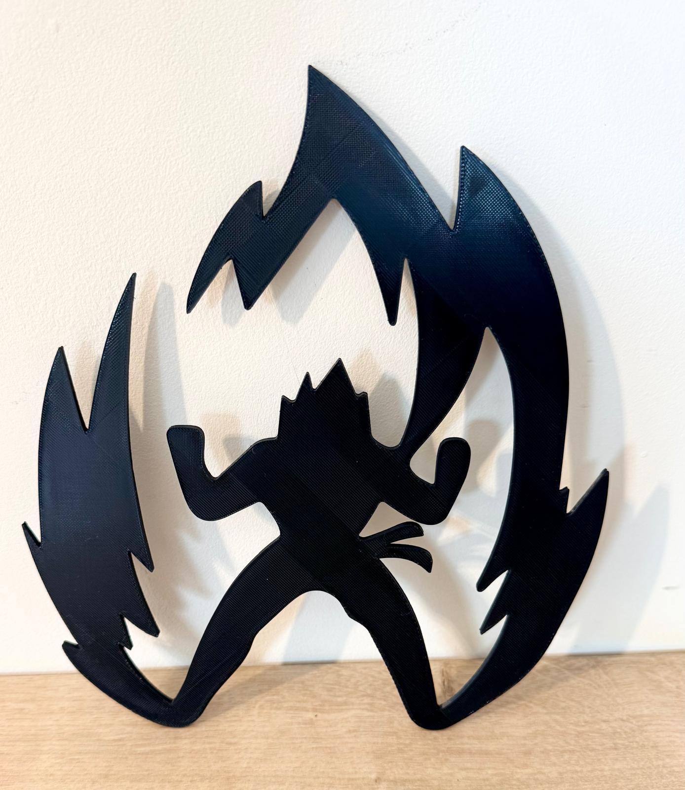 Décoration Murale Dragon Ball Z – Silhouettes 3D (≈24cm)