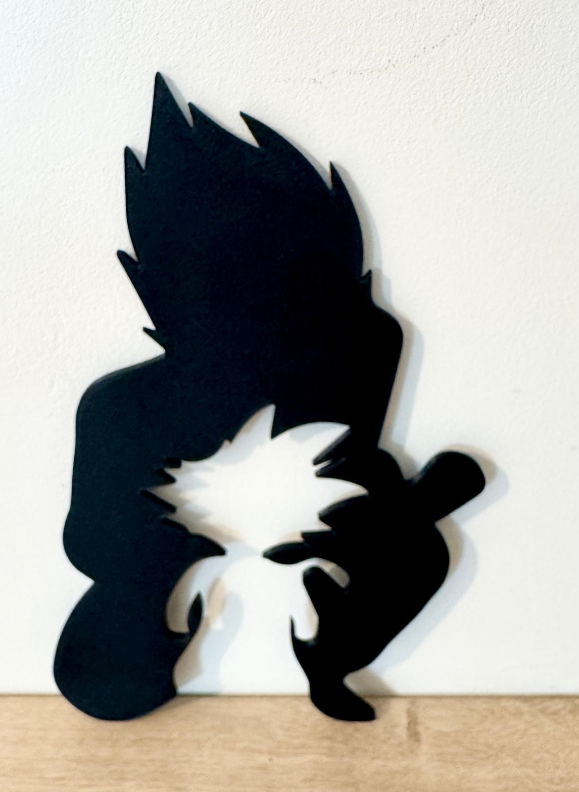 Décoration Murale Dragon Ball Z – Silhouettes 3D (≈24cm)