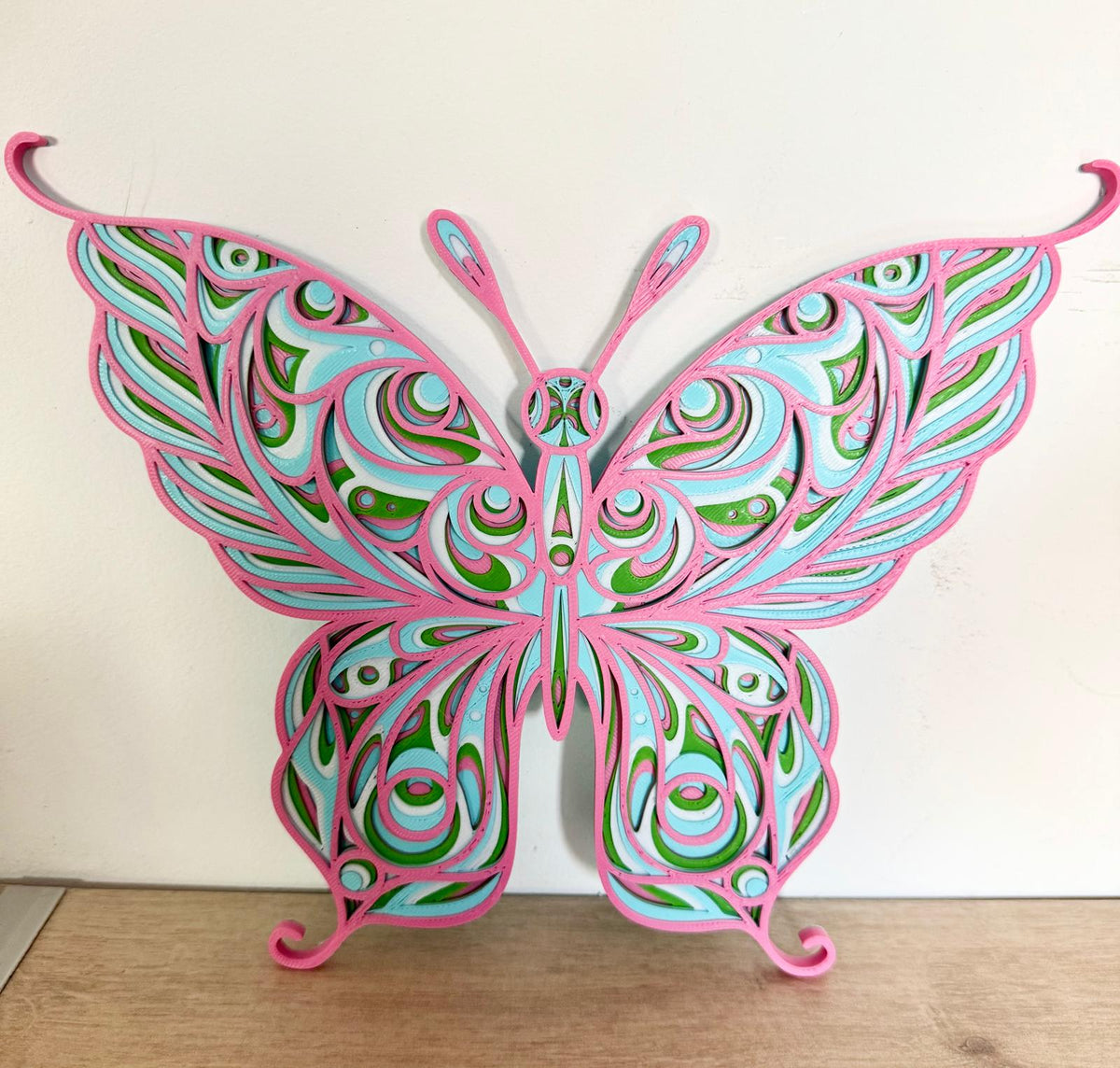 Décoration Murale Papillons et Arbre de Vie – Silhouettes 3D (≈24cm)