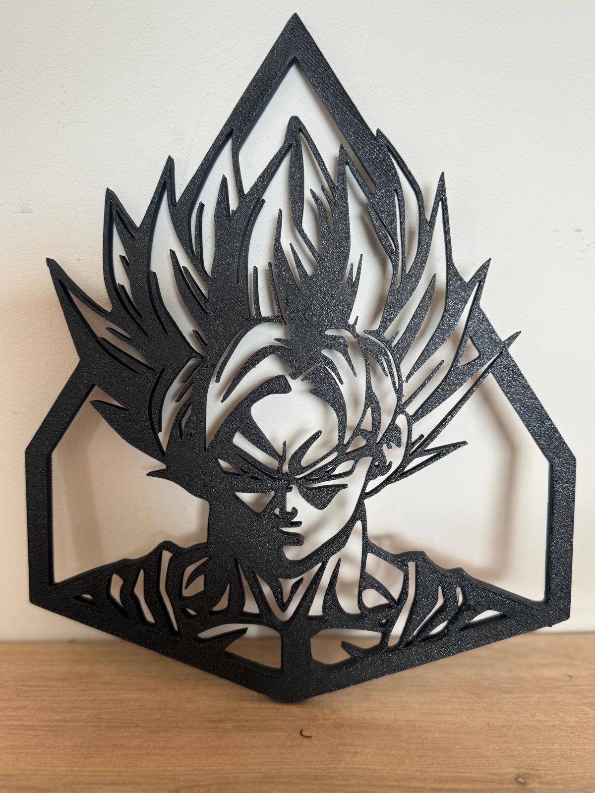 Décoration Murale Dragon Ball Z – Silhouettes 3D (≈24cm)