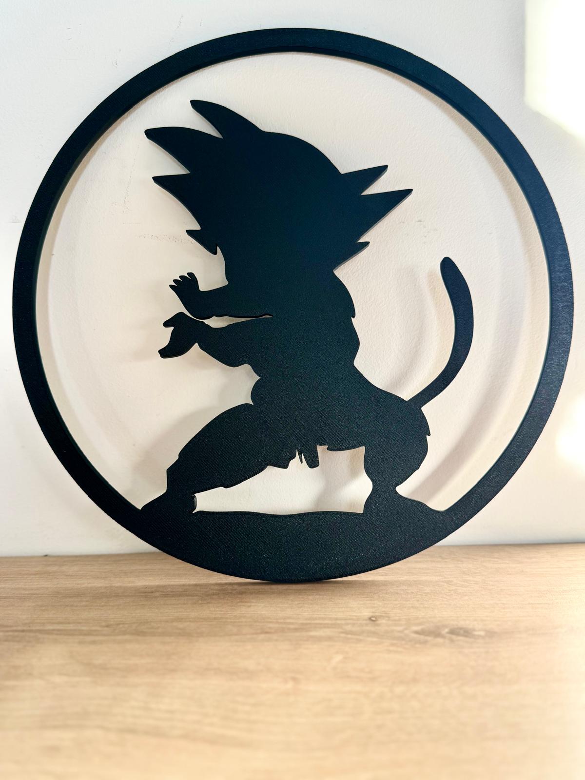 Décoration Murale Dragon Ball Z – Silhouettes 3D (≈24cm)