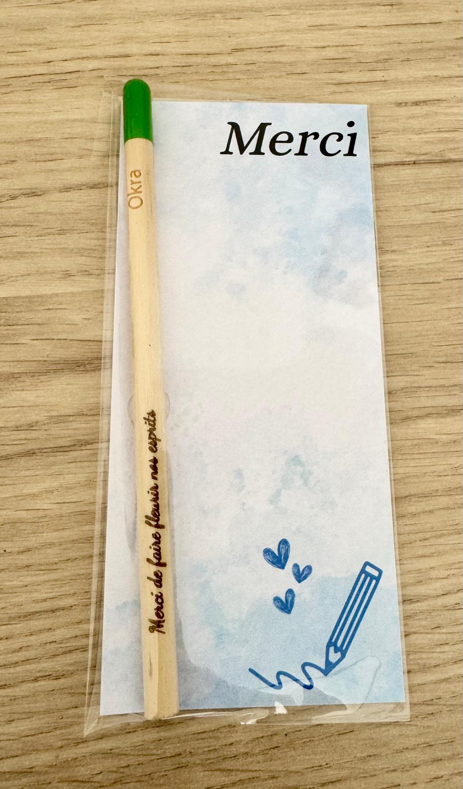 ✏️ Crayon à planter gravé – Merci de faire fleurir nos esprits 🌱