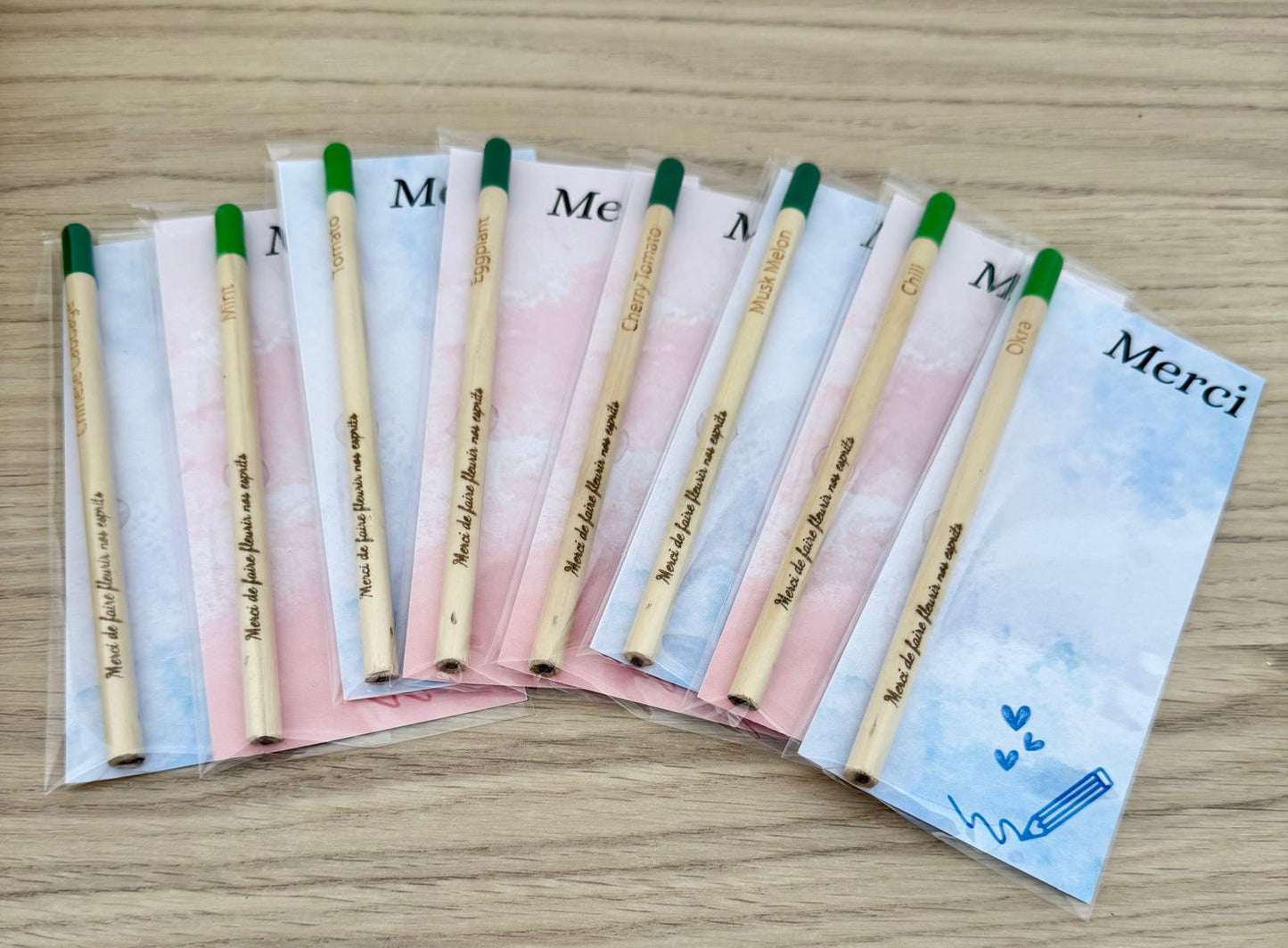 ✏️ Crayon à planter gravé – Merci de faire fleurir nos esprits 🌱