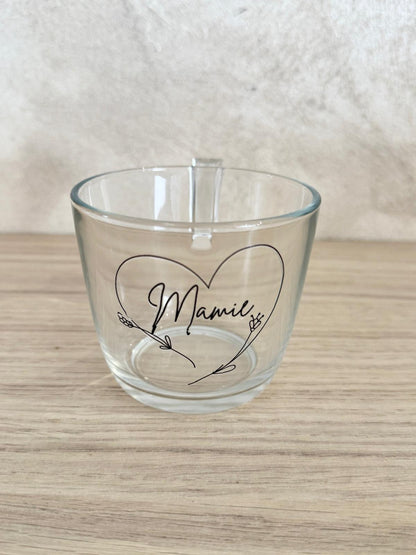 ☕ Personalized Mugs – Floral Heart Collection 🌿❤️