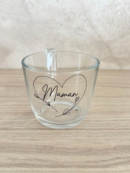 ☕ Personalized Mugs – Floral Heart Collection 🌿❤️