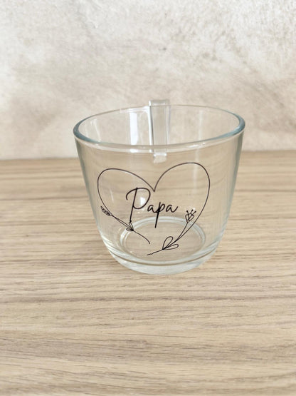 ☕ Personalized Mugs – Floral Heart Collection 🌿❤️