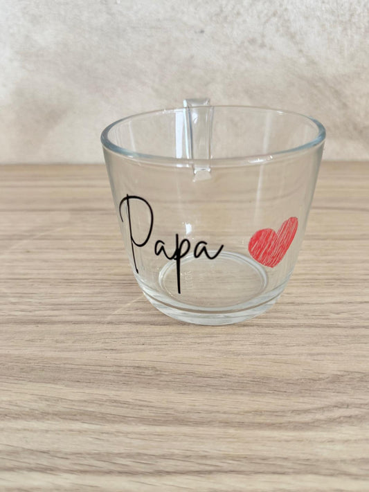 ❤️ Tasses Personnalisées avec Cœur – Mamie, Papy, Maman, Papa