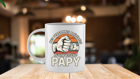 Mug « Mes personnes préférées m’appellent Papy »