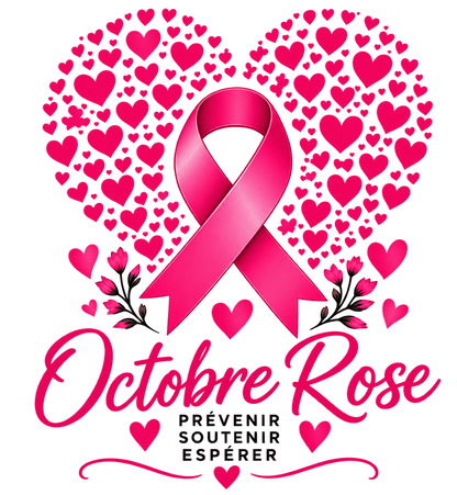 T-shirt Octobre Rose – Prévenir, soutenir, espérer