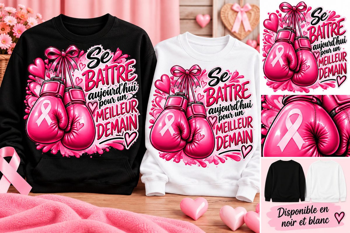 T-shirt Octobre Rose – Sensibiliser, Prévenir, Soutenir