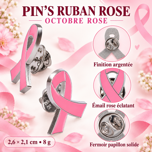 Pink Ribbon Pins – Pink October 🎀