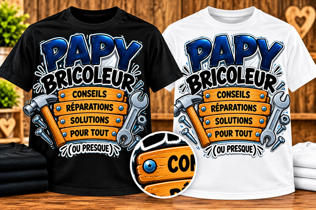 T-shirt Papy bricoleur – Conseils, réparations et solutions