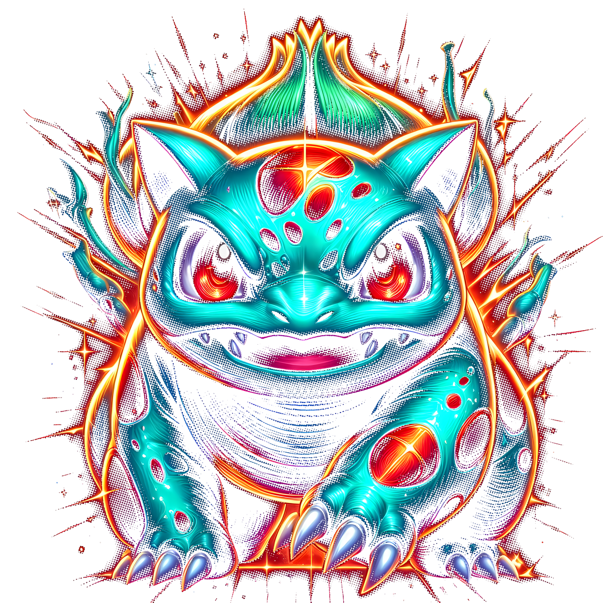 Fichier numérique Halftone Pokémon – 42 modèles au choix