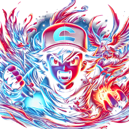 Fichier numérique Halftone Pokémon – 42 modèles au choix