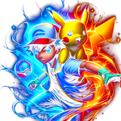 Fichier numérique Halftone Pokémon – 42 modèles au choix