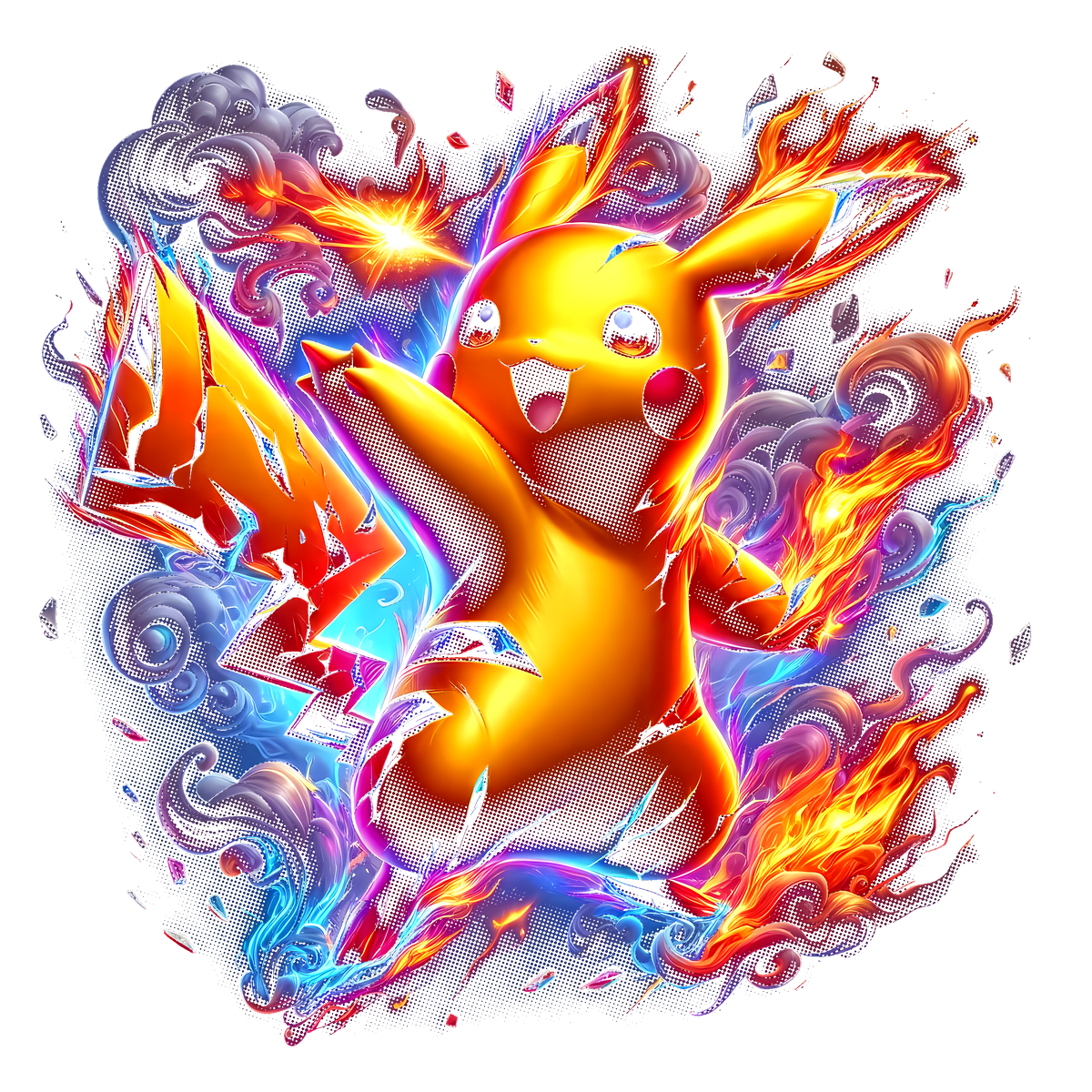 Fichier numérique Halftone Pokémon – 42 modèles au choix