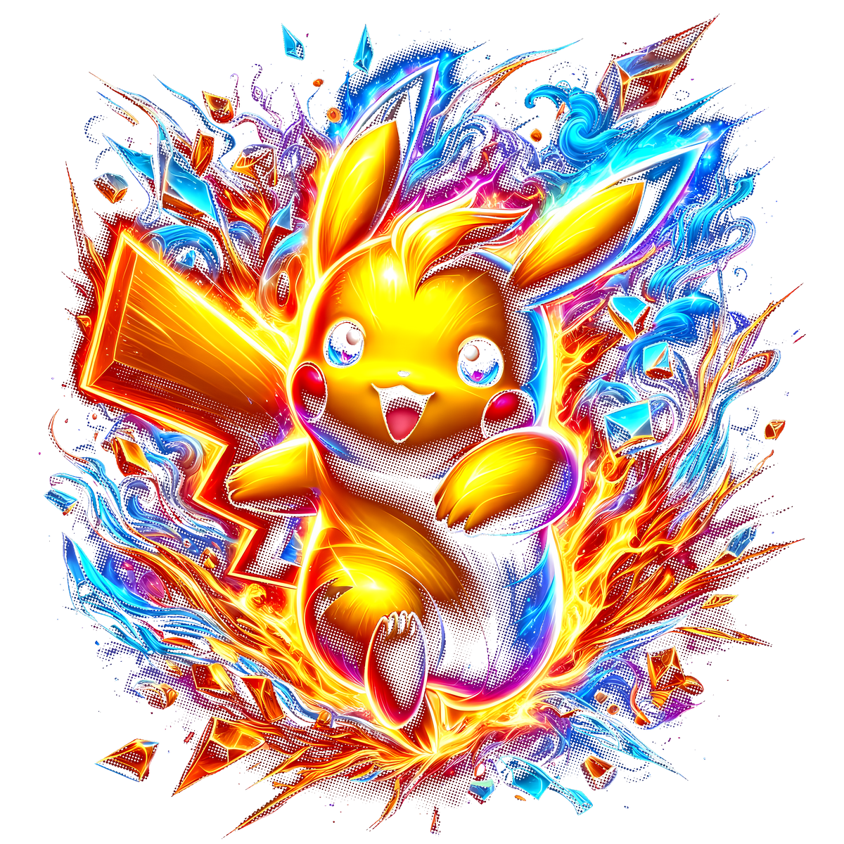 Fichier numérique Halftone Pokémon – 42 modèles au choix