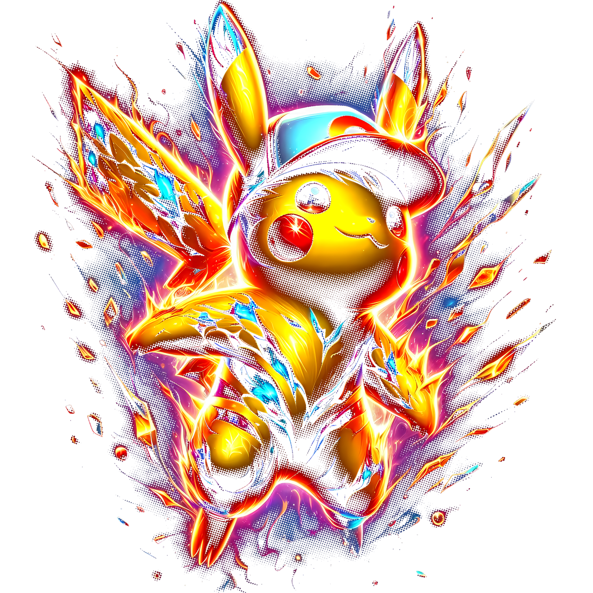 Fichier numérique Halftone Pokémon – 42 modèles au choix