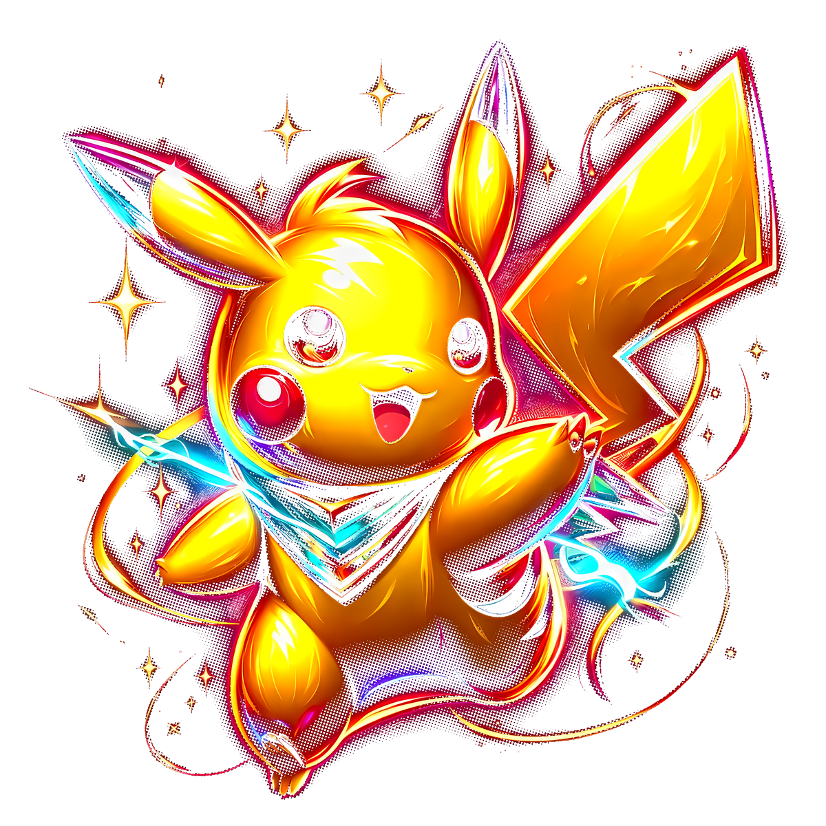 Fichier numérique Halftone Pokémon – 42 modèles au choix