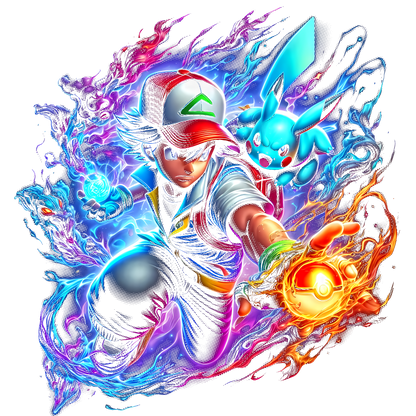 Fichier numérique Halftone Pokémon – 42 modèles au choix