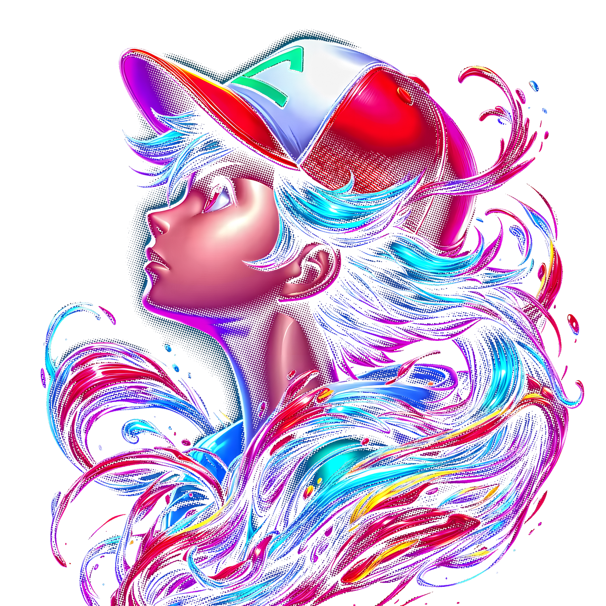 Fichier numérique Halftone Pokémon – 42 modèles au choix