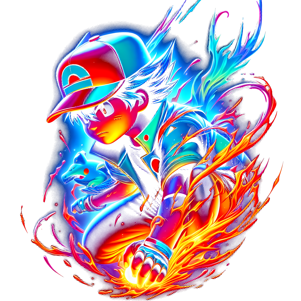 Fichier numérique Halftone Pokémon – 42 modèles au choix