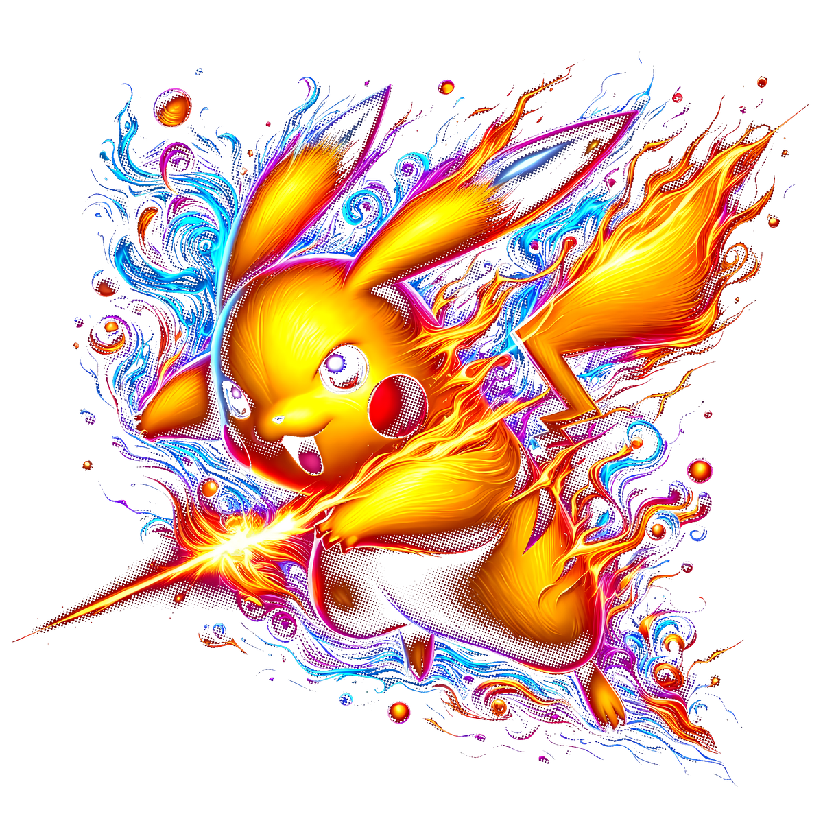 Fichier numérique Halftone Pokémon – 42 modèles au choix