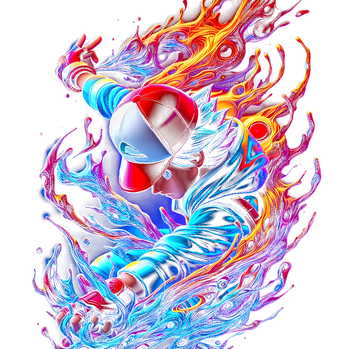 Fichier numérique Halftone Pokémon – 42 modèles au choix