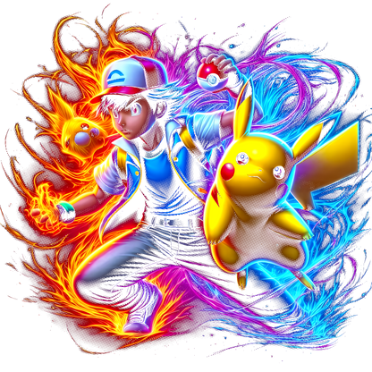 Fichier numérique Halftone Pokémon – 42 modèles au choix