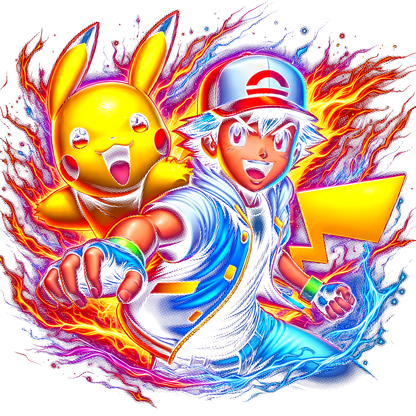 Fichier numérique Halftone Pokémon – 42 modèles au choix