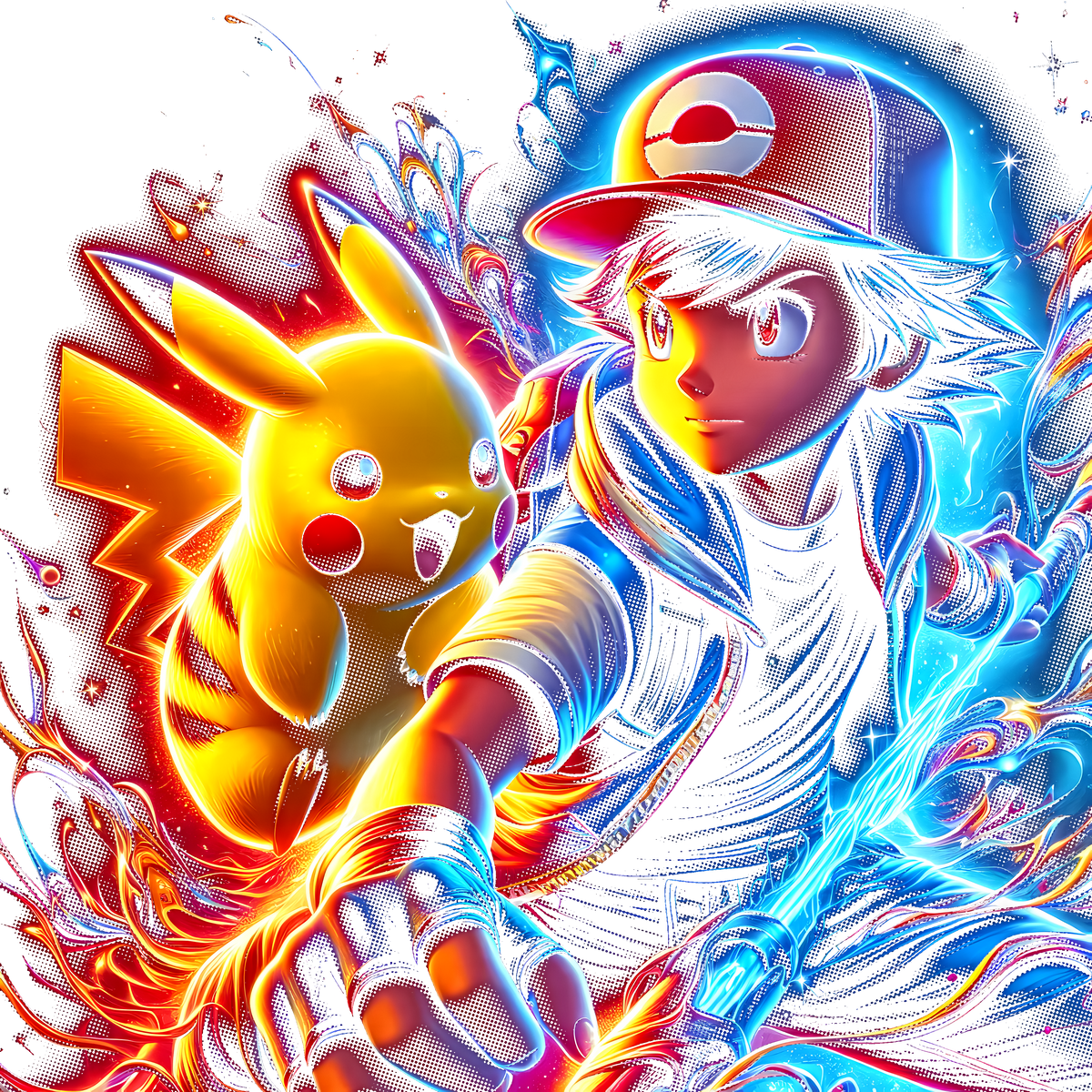 Fichier numérique Halftone Pokémon – 42 modèles au choix