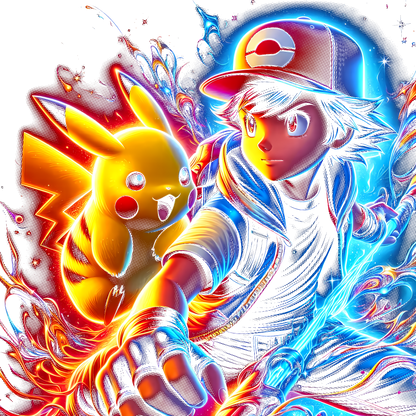 Fichier numérique Halftone Pokémon – 42 modèles au choix