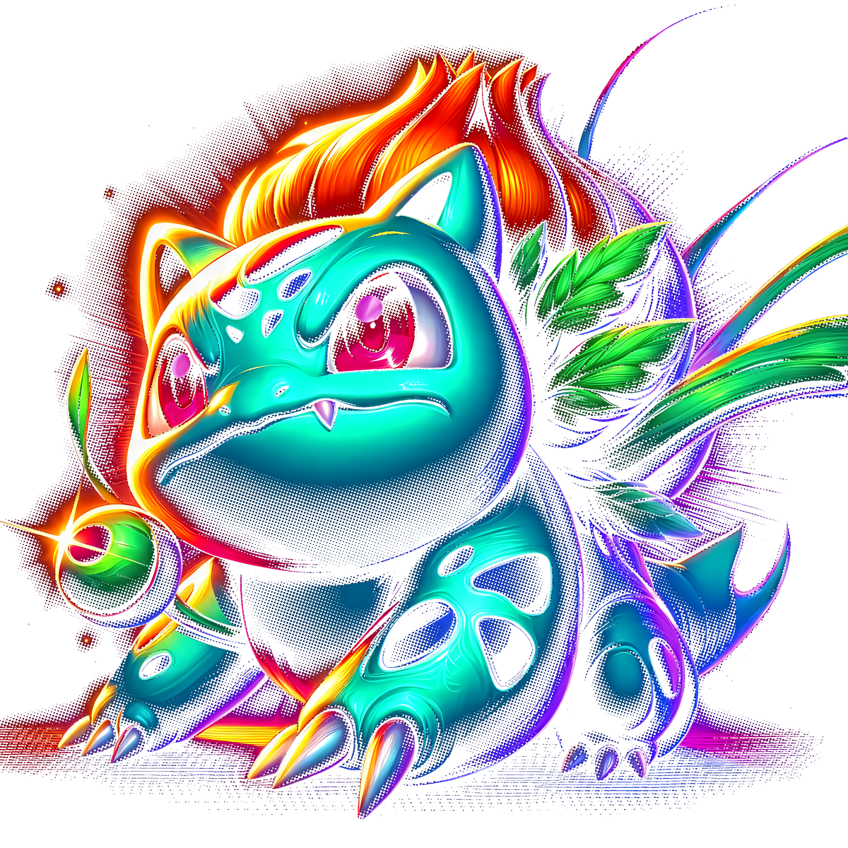 Fichier numérique Halftone Pokémon – 42 modèles au choix